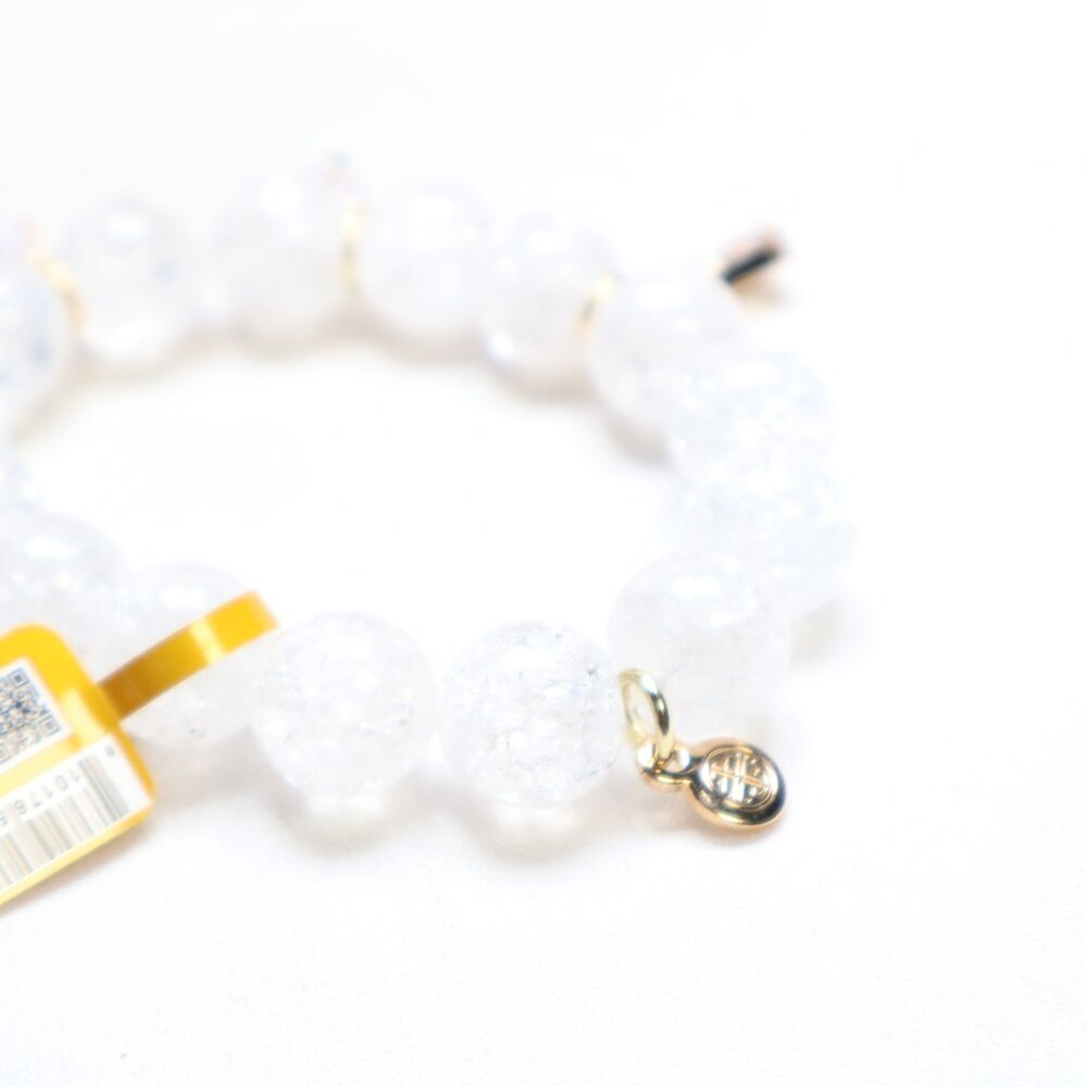 BudhaGirl Gold Tone Icicle Beaded Stretch Bracelet $75 New - Picture 4 of 5